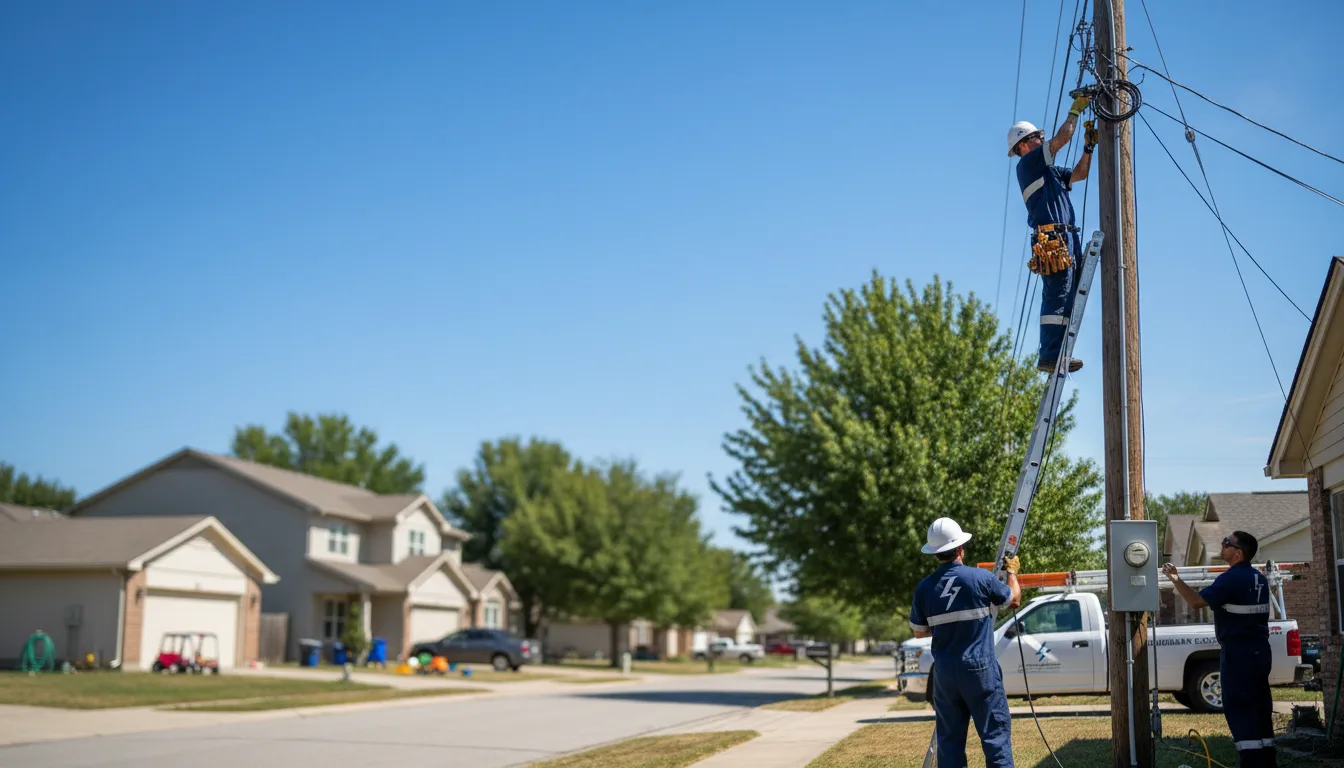 Residential electrician providing installation services in Kell, IL